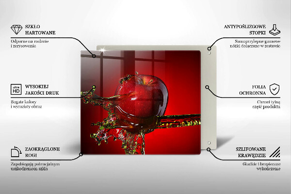 Kitchen worktop protector Apple fruit in water