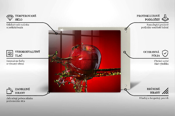 Kitchen worktop protector Apple fruit in water