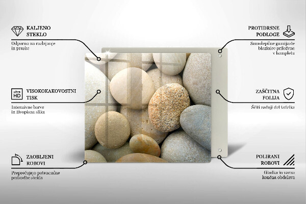 Kitchen worktop protector Oval stone pattern