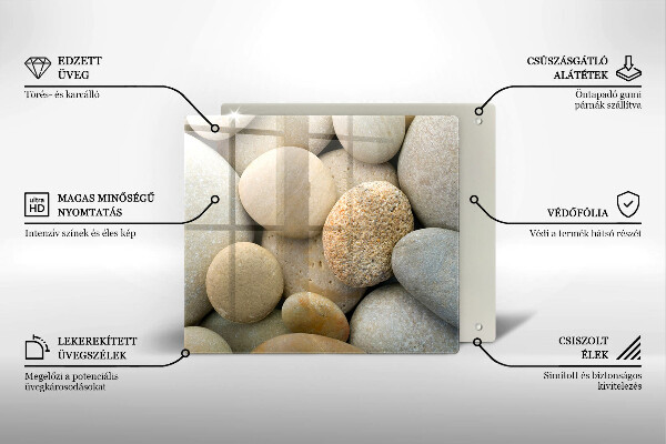 Kitchen worktop protector Oval stone pattern