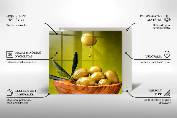 Kitchen worktop protector Tasty olives