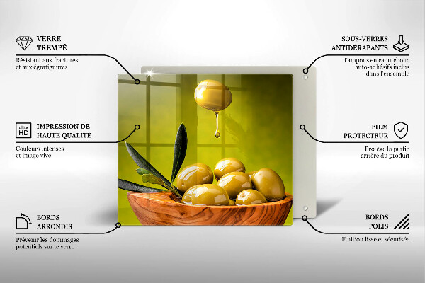 Kitchen worktop protector Tasty olives