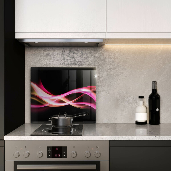 Kitchen worktop protector Neon Smoke abstraction