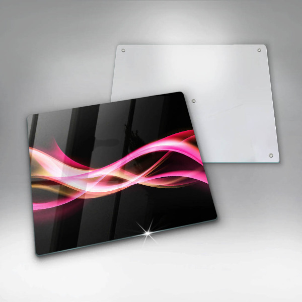 Kitchen worktop protector Neon Smoke abstraction