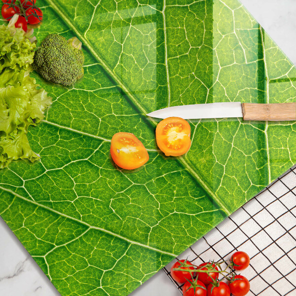 Chopping board glass Leaf lines nature