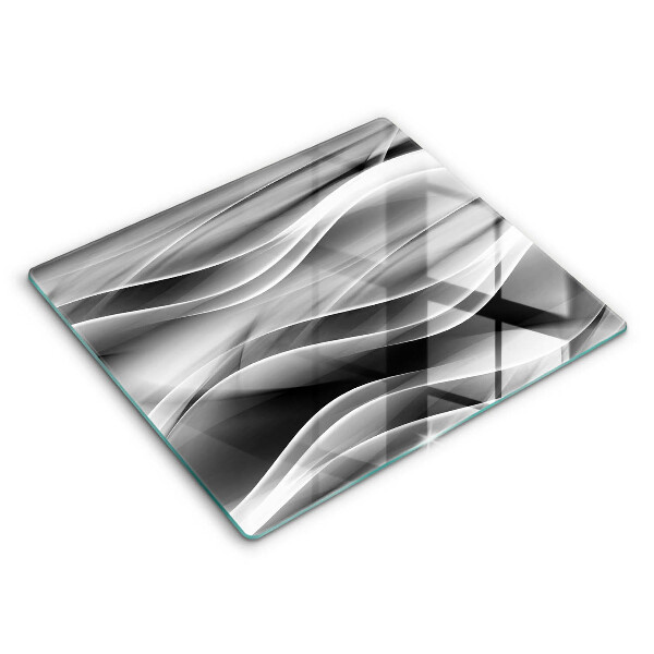 Chopping board glass Abstraction of smoke lines