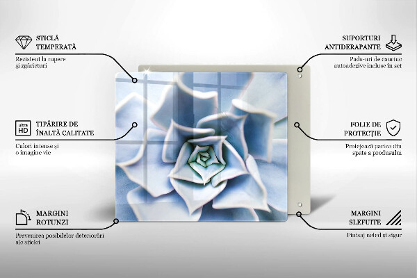 Chopping board glass Flower plant