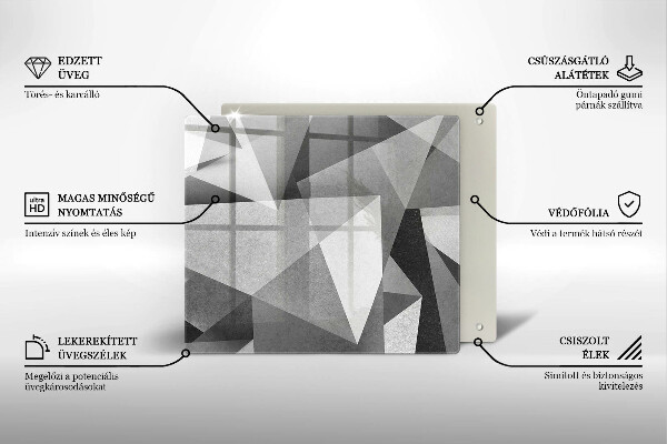 Kitchen worktop protector Concrete sharp abstraction