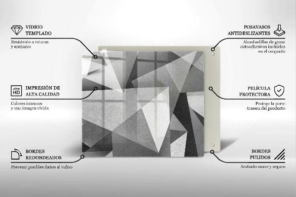 Kitchen worktop protector Concrete sharp abstraction