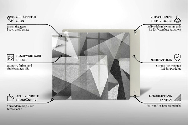 Kitchen worktop protector Concrete sharp abstraction