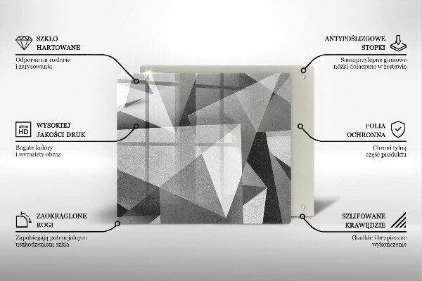 Kitchen worktop protector Concrete sharp abstraction