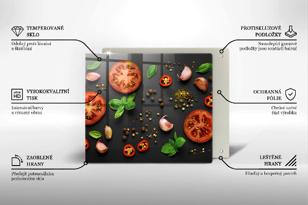 Kitchen worktop protector Tomatoes and spices