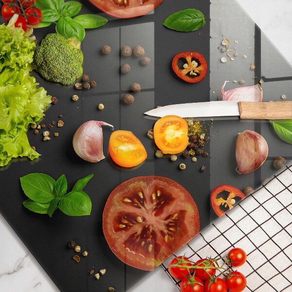 Kitchen worktop protector Tomatoes and spices