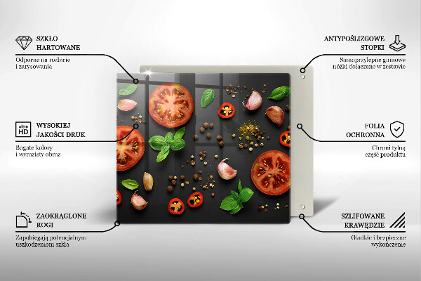 Kitchen worktop protector Tomatoes and spices