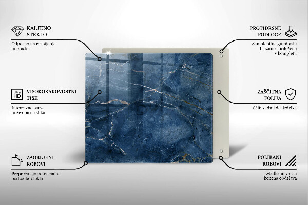 Glass worktop saver Stone texture marble