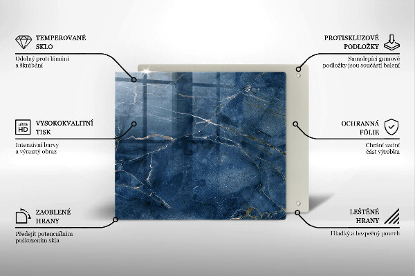 Glass worktop saver Stone texture marble