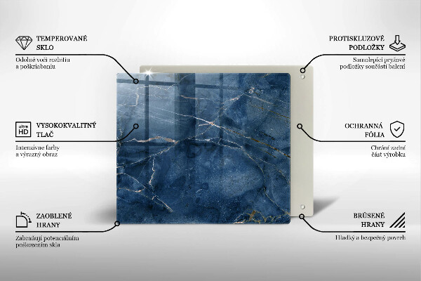 Glass worktop saver Stone texture marble