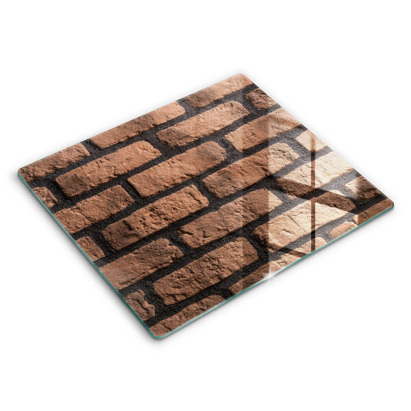 Glass worktop saver Brick wall