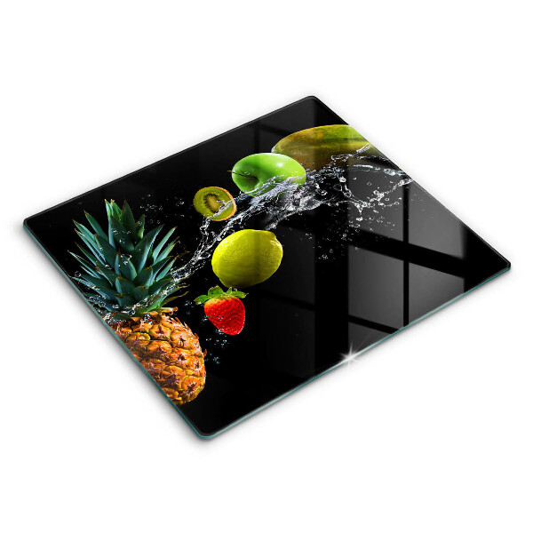 Chopping board Fruits in water