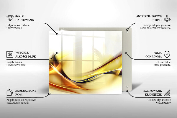 Kitchen worktop protector Abstraction light lines