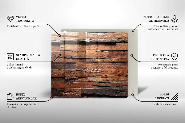 Kitchen worktop protector Decorative wood boards