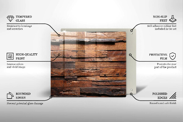 Kitchen worktop protector Decorative wood boards