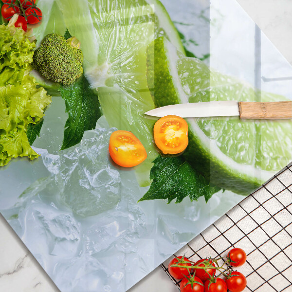Kitchen worktop protector Lime mint and ice