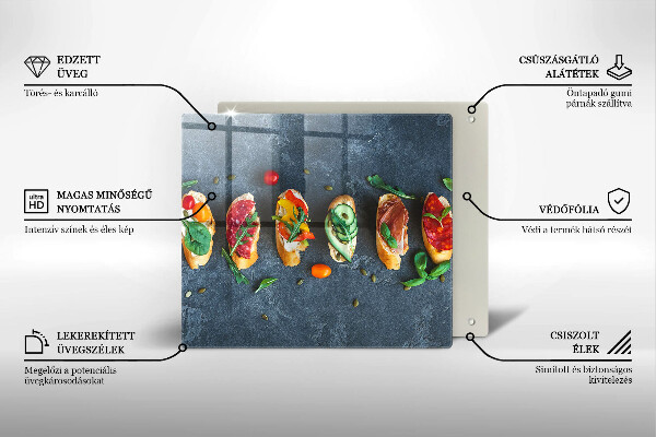 Chopping board Colorful Sandwiches