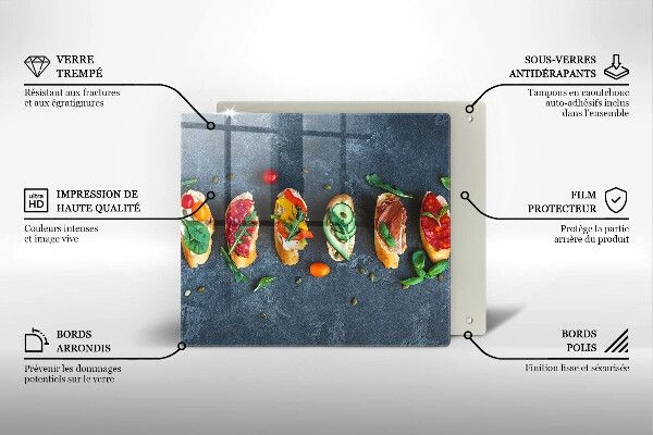 Chopping board Colorful Sandwiches