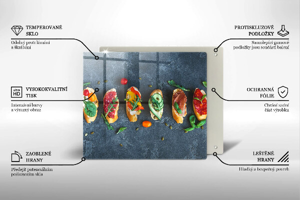 Chopping board Colorful Sandwiches