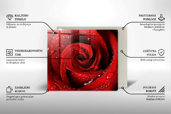 Kitchen worktop protector Rose flower petals