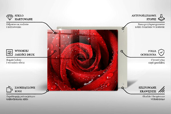 Kitchen worktop protector Rose flower petals