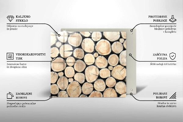 Kitchen worktop protector Wood trunks of the tree