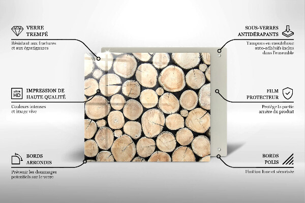 Kitchen worktop protector Wood trunks of the tree