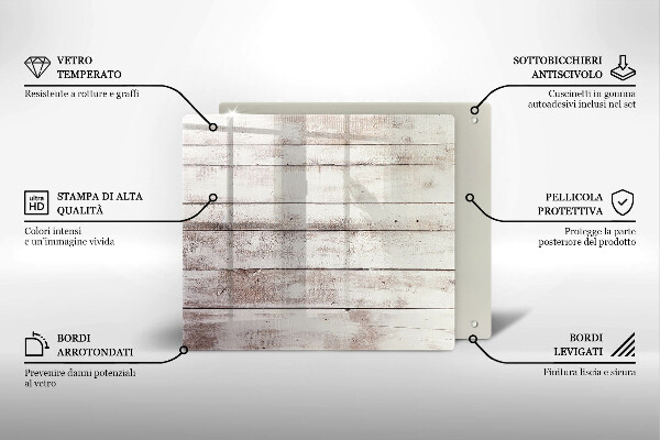 Kitchen worktop protector Old wood boards