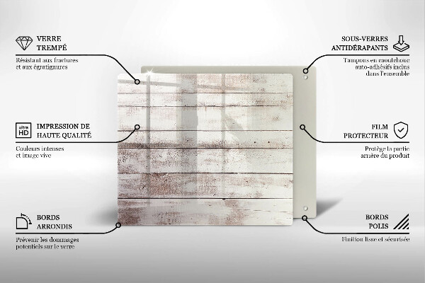 Kitchen worktop protector Old wood boards