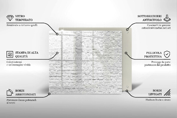 Kitchen worktop protector Brick wall