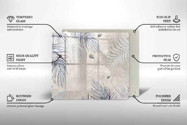 Chopping board Subtle leaves