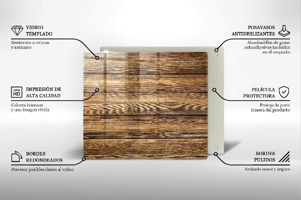 Kitchen worktop protector Wood texture boards
