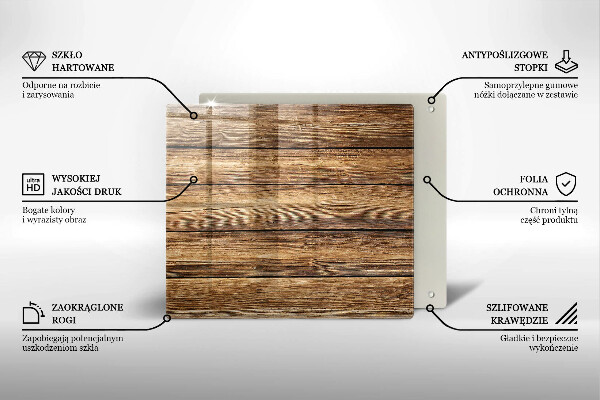 Kitchen worktop protector Wood texture boards