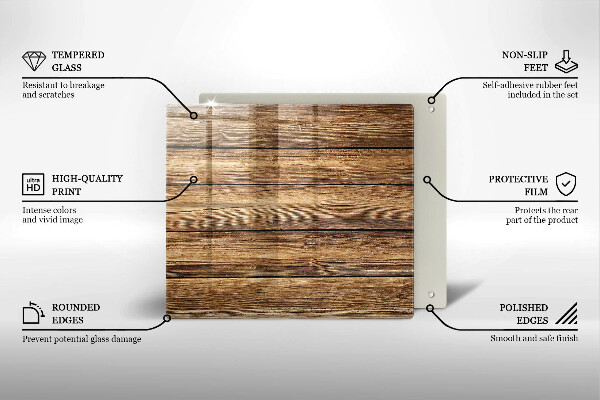 Kitchen worktop protector Wood texture boards