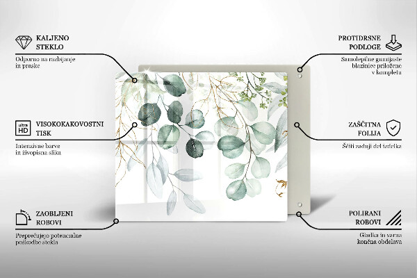 Kitchen worktop protector Painted plants