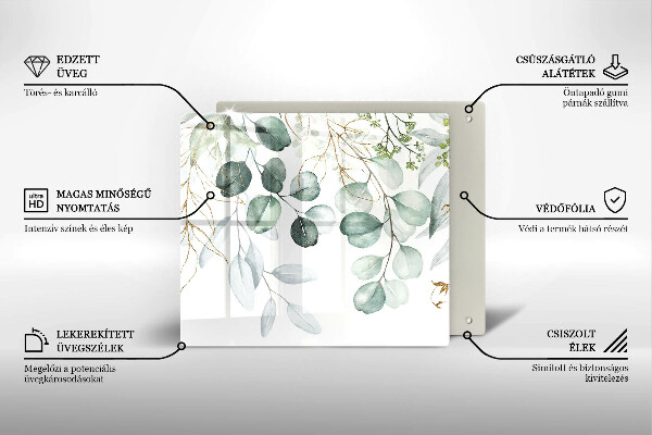 Kitchen worktop protector Painted plants