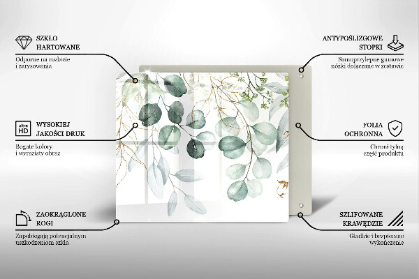 Kitchen worktop protector Painted plants