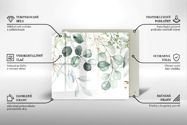 Kitchen worktop protector Painted plants