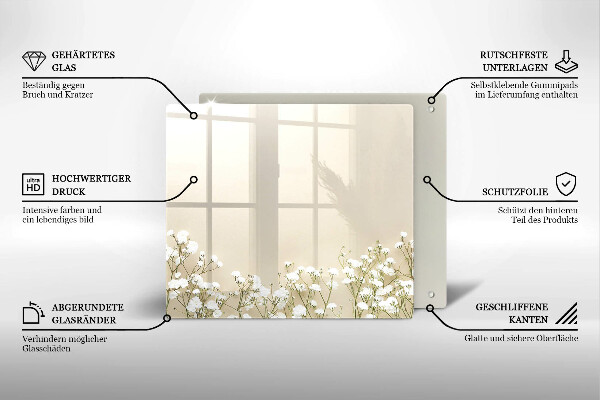 Kitchen worktop protector Boho flowers