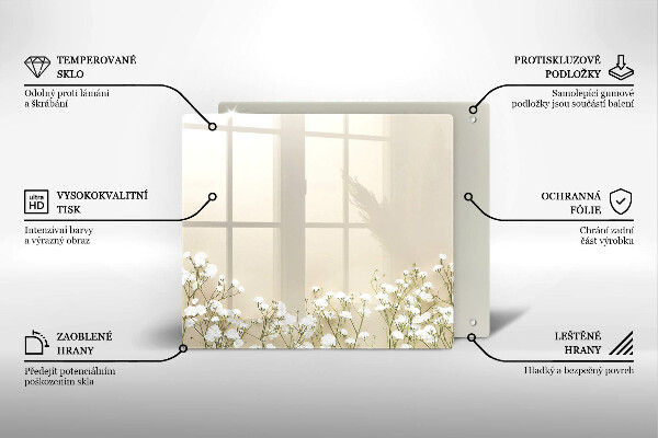 Kitchen worktop protector Boho flowers