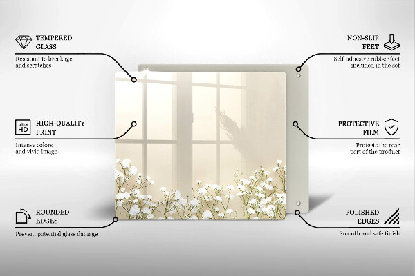 Kitchen worktop protector Boho flowers