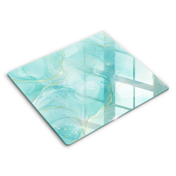 Kitchen worktop protector Blue-gold abstraction