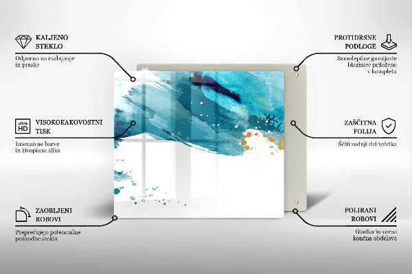 Glass worktop saver Blue spots